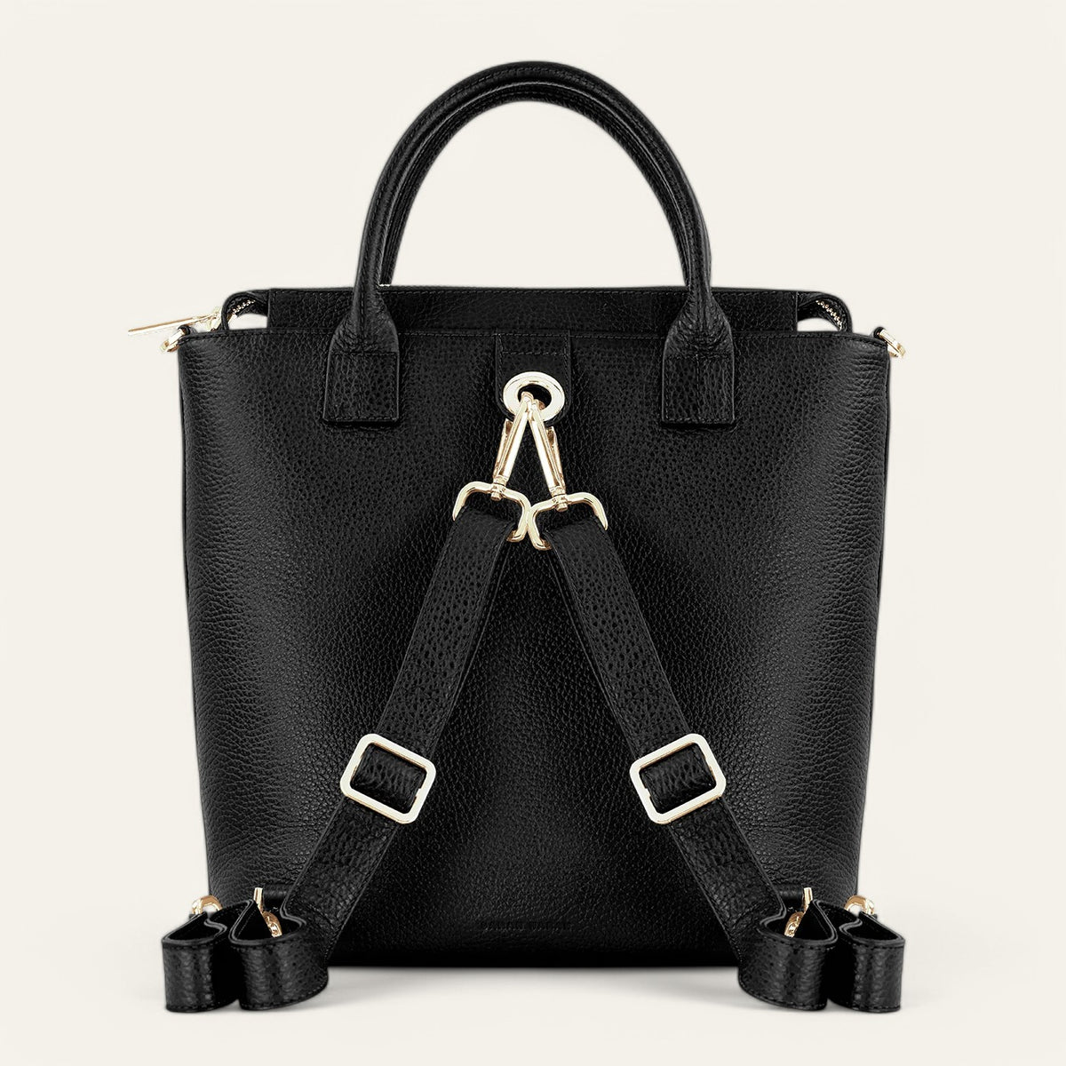 Black Sarah Haran Mini P Back Gold