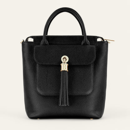 Black Sarah Haran Mini P Front Gold