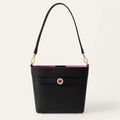 Mini S Handbag | Black with Gold hardware