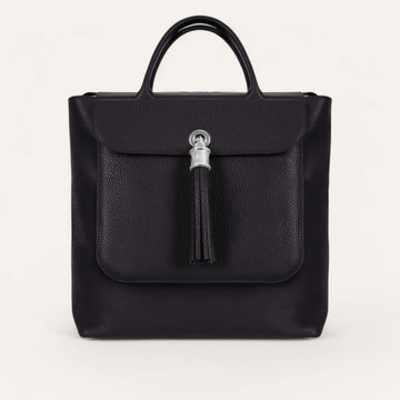 Black Sarah Haran Poppy Silver Front