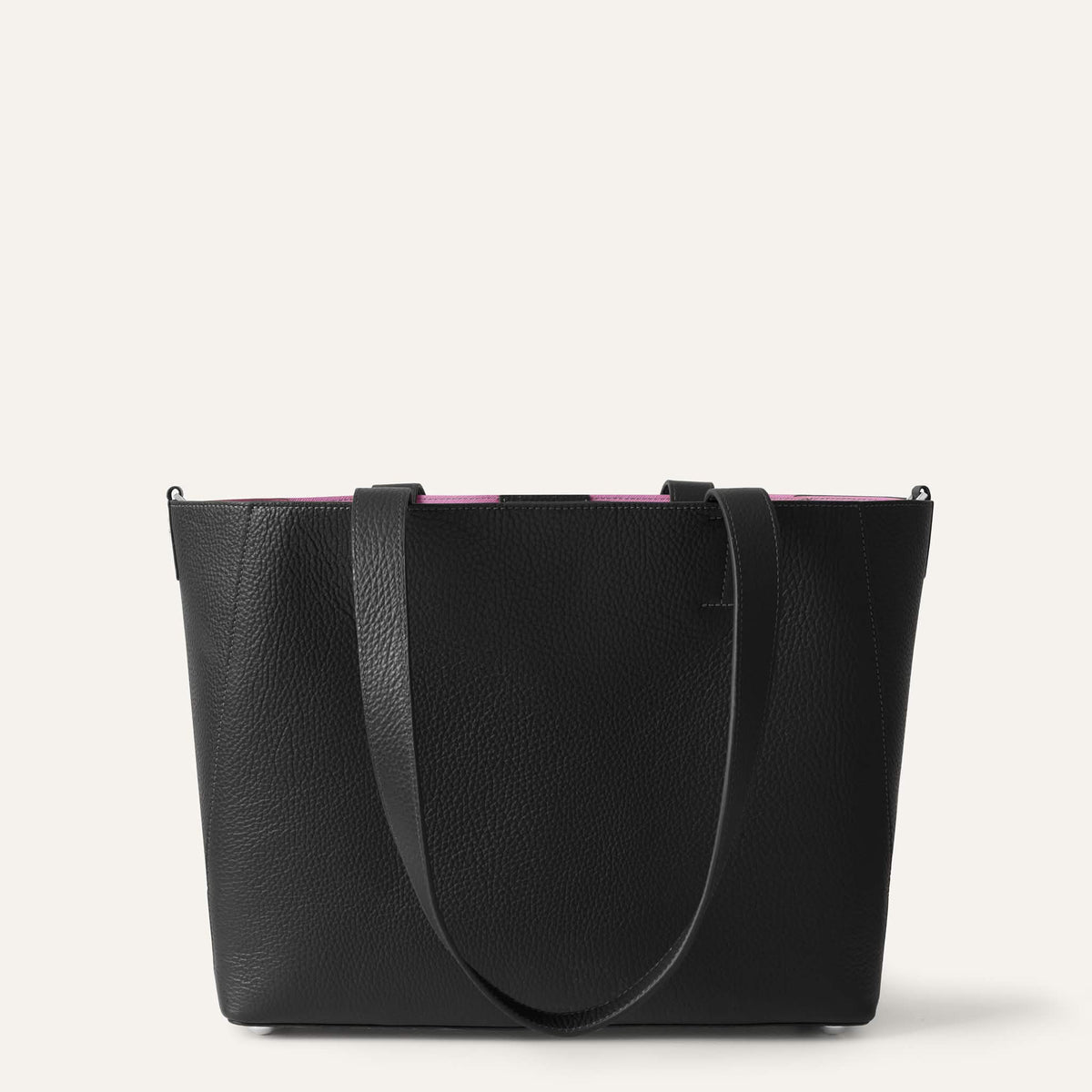 Black Sarah Haran Sarah Tote with Silver hardware back