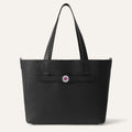 Sarah Tote | Black with Silver hardware
