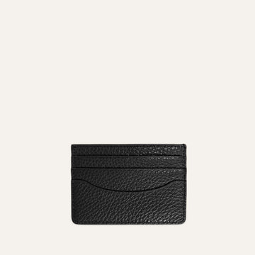 Black Sarah Haran Unisex Leather Card Folio Front