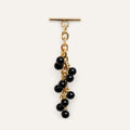 Venus Tassel | Black with Gold hardware
