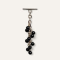 Venus Tassel | Black with Silver hardware
