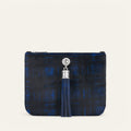 Ivy | Blue Tartan with Silver hardware