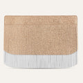 Deco Fringing | Blush Rose Soft Metallic Silver with Silver hardware