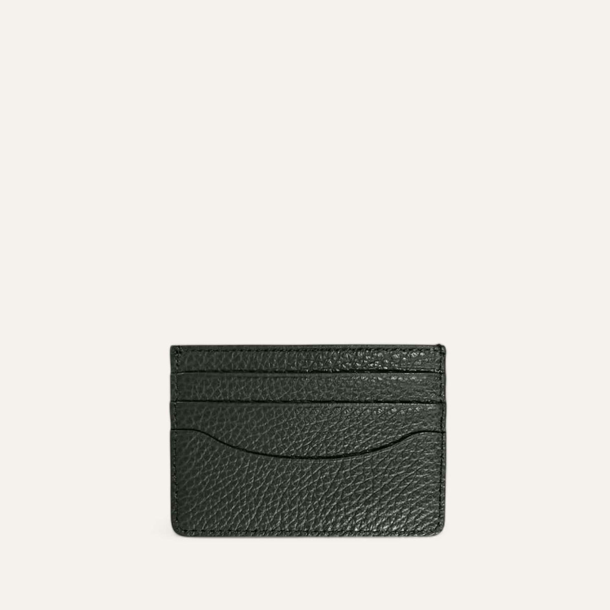 Bottle Green Sarah Haran Unisex Leather Card Folio Front