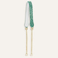 Gemini Strap | Caribbean Dreams Soft Metallic Silver with Gold hardware