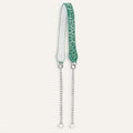 Gemini Strap | Caribbean Dreams Soft Metallic Silver with Silver hardware