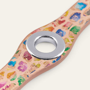 Confetti Sarah Haran Deco Stud with Silver hardware Detail P73 S