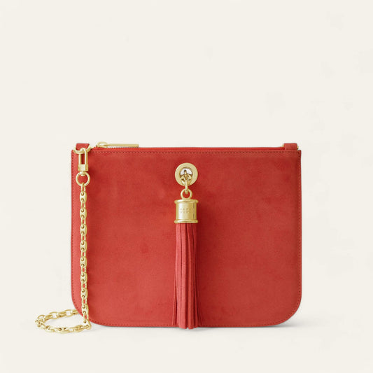 Coral Sarah Haran Ivy with Gold hardware front