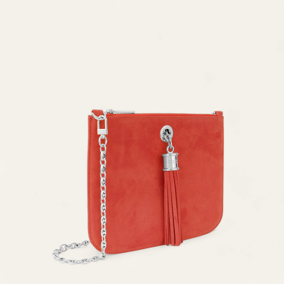 Coral Sarah Haran Ivy with Silver hardware side