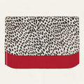 Deco Fringing | Pillarbox Red Dalmatian with Gold hardware