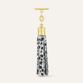 Capsule Tassel | Dalmatian Spot with Gold hardware