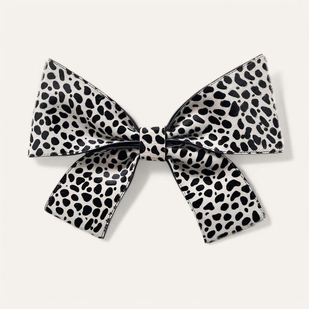 Deco Bow Classic | Dalmatian with Gold hardware
