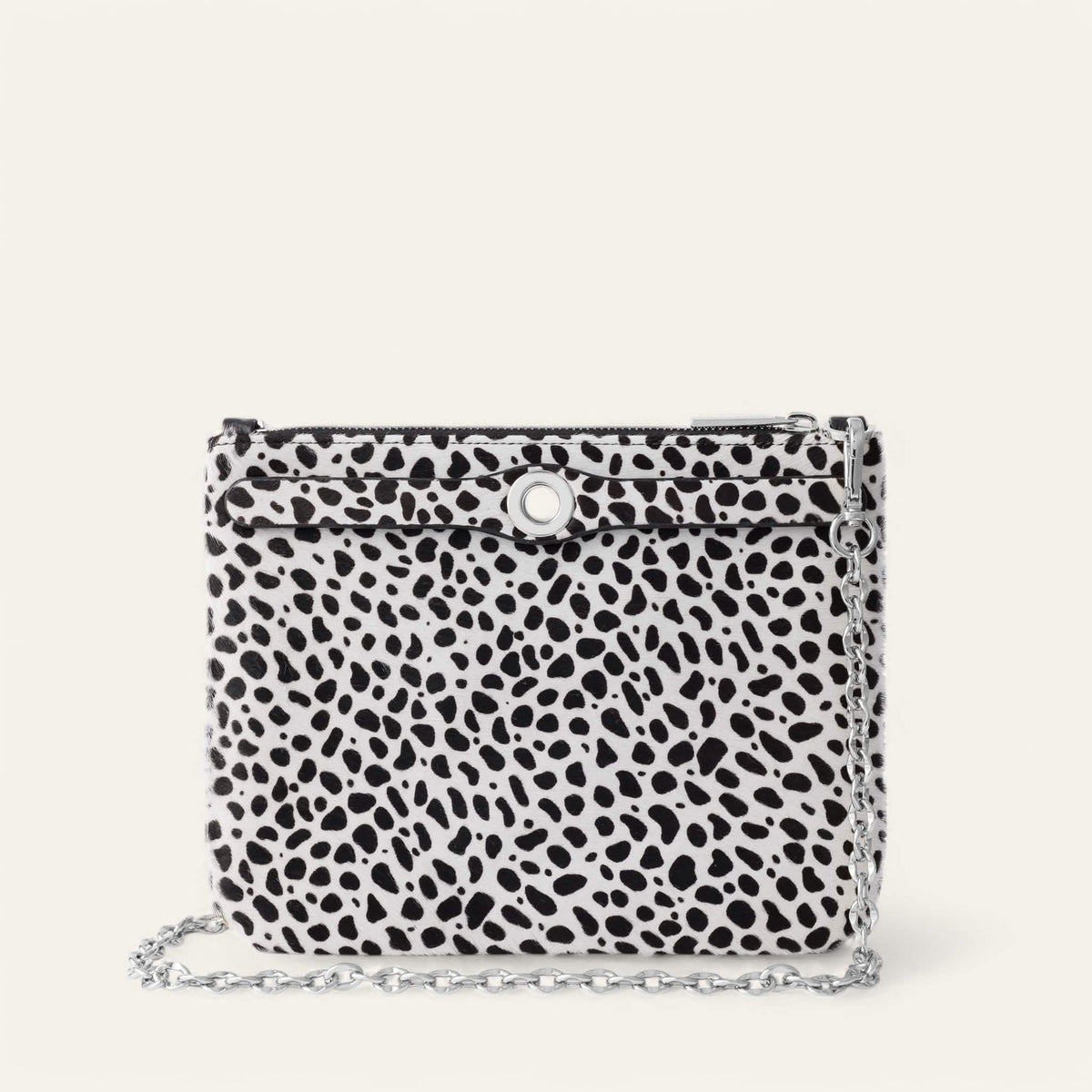 Dalmatian Spot Sarah Haran Ivy with Silver hardware back