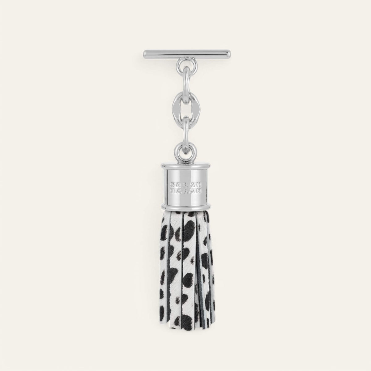 Dalmatian Sarah Haran Capsule Tassel Mini with Silver hardware front