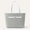 Sarah Tote | Dove White with Silver hardware
