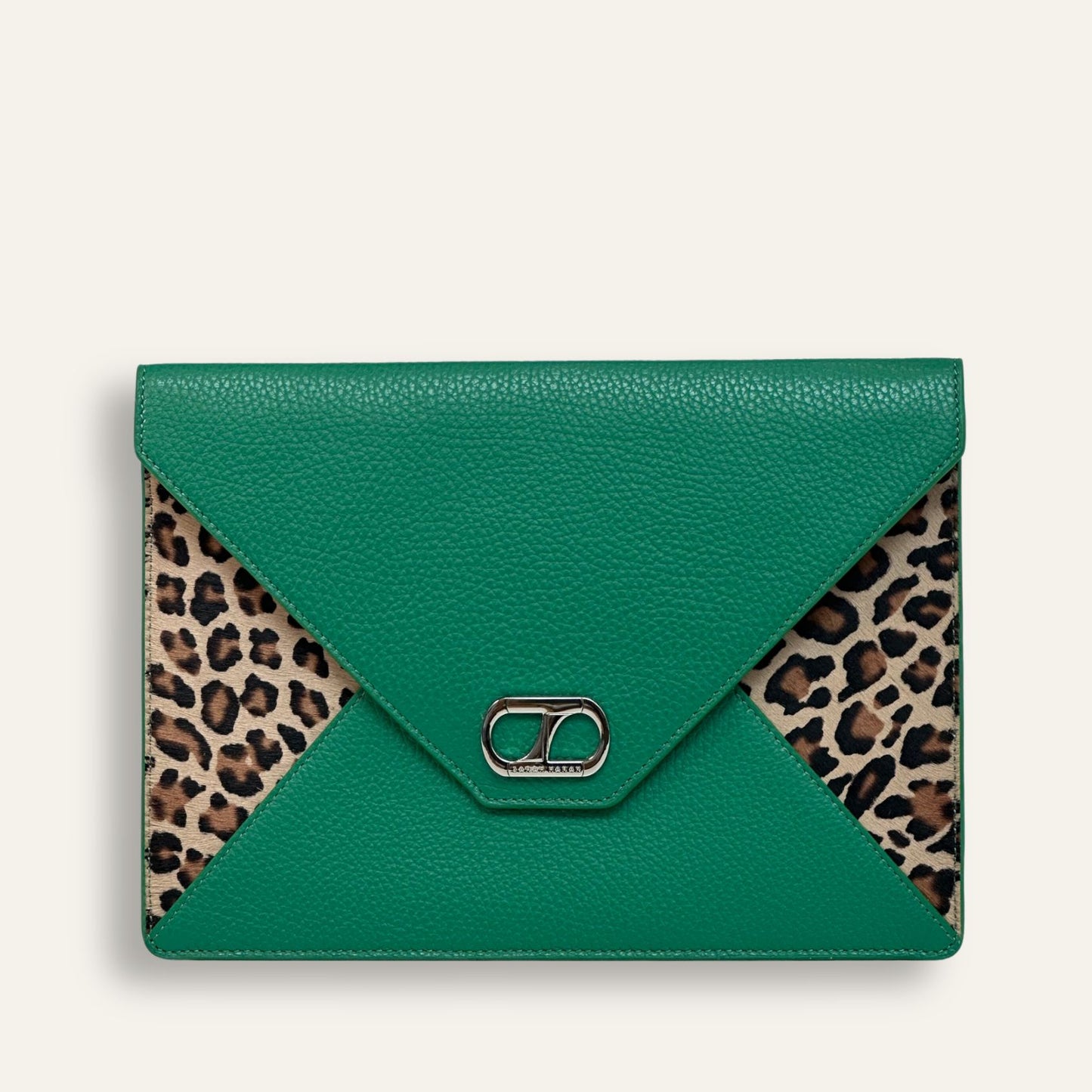 Preloved Juliet | Emerald Leopard with Silver hardware