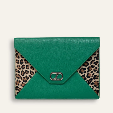 Preloved Juliet | Emerald Leopard with Silver hardware