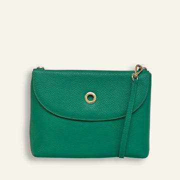 Preloved Jasmine Crossbody |Emerald with Gold hardware