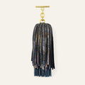 Double Pompom Tassel | Enchanted Forest Space with Gold hardware