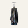 Double Pompom Tassel | Enchanted Forest Space with Silver hardware