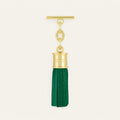 Capsule Tassel Mini | Evergreen with Gold hardware