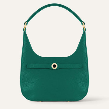 Florence Shoulder Bag | Evergreen with Gold hardware