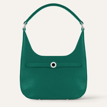 Florence Shoulder Bag | Evergreen with Silver hardware