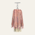 Double Pompom Tassel | Garden Of Roses Cream with Silver hardware