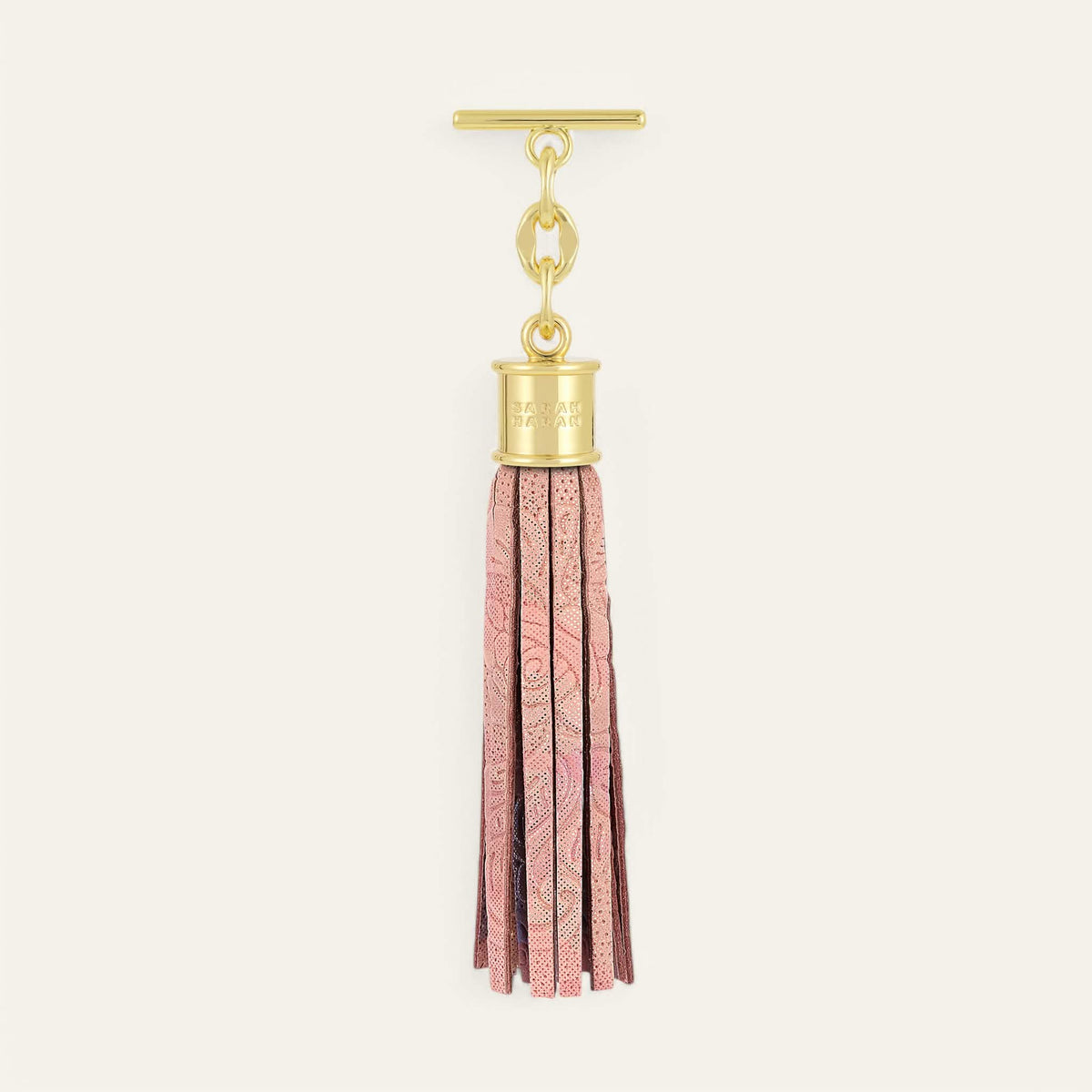 Garden of Roses Sarah Haran Capsule Tassel with Gold hardware front