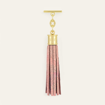 Garden of Roses Sarah Haran Capsule Tassel with Gold hardware front