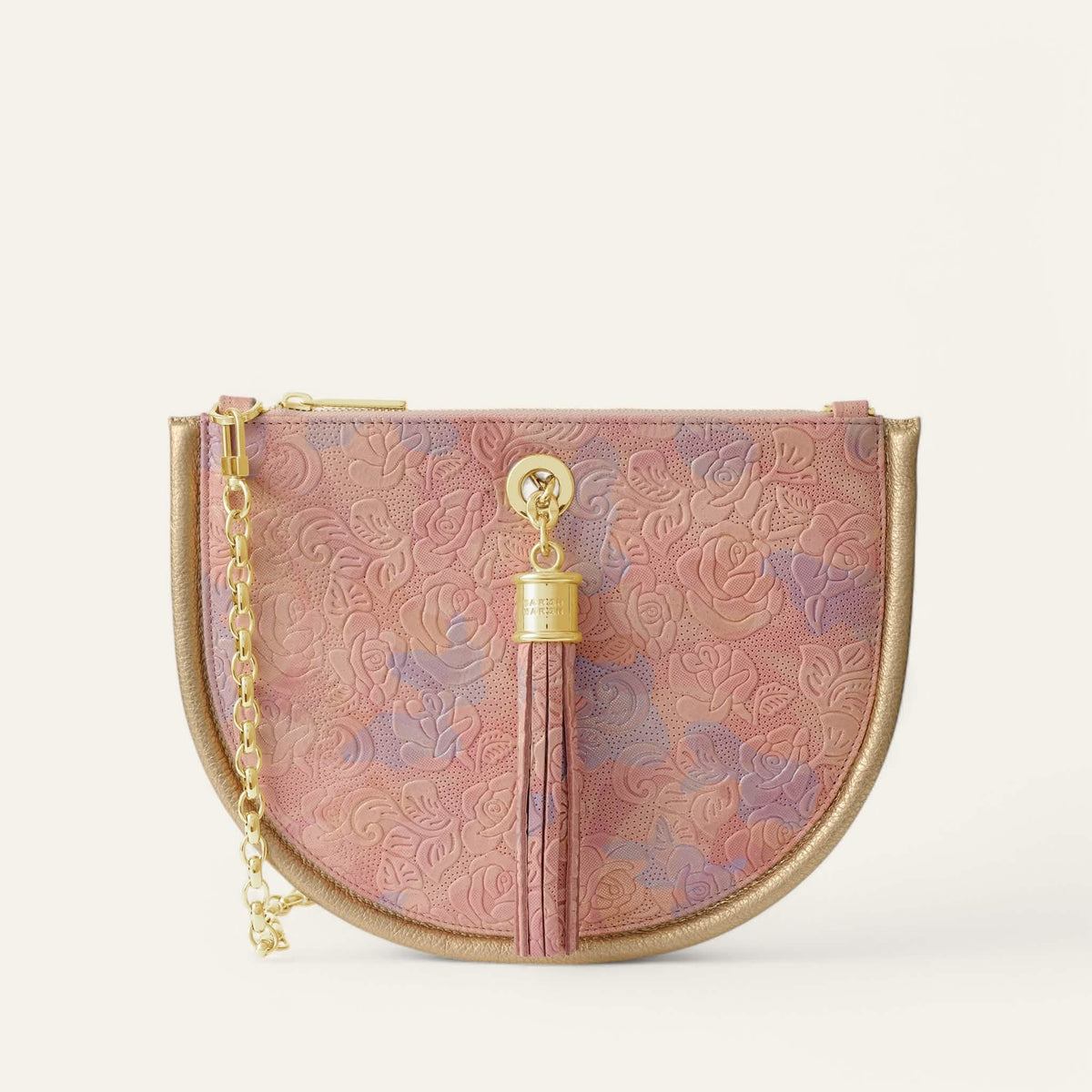 Gold Floral Sarah Haran Luna Ivy Gold Front