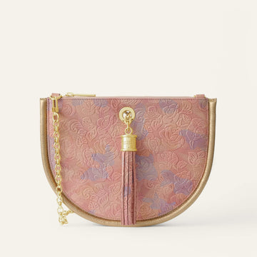 Gold Floral Sarah Haran Luna Ivy Gold Front