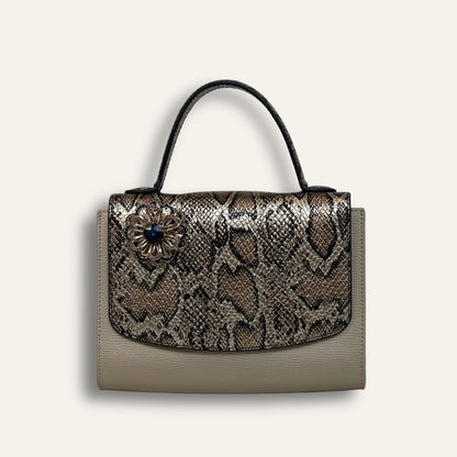 Preloved Blossom Handbag | Gold with Gold hardware