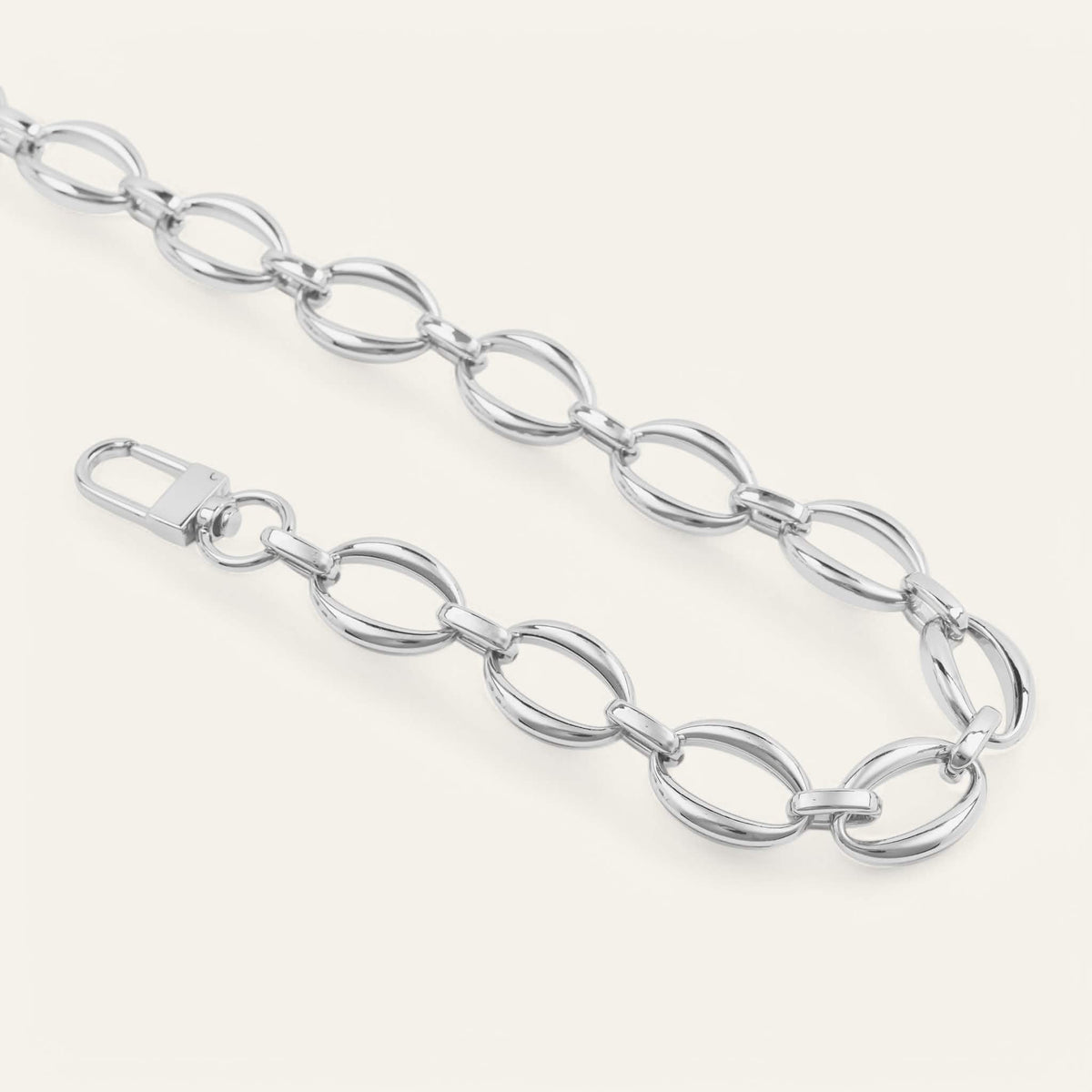 Gold Sarah Haran Circle Link Chain Strap detail