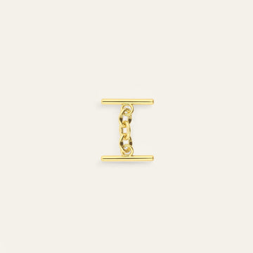 Gold Sarah Haran Double T Bar Toggle