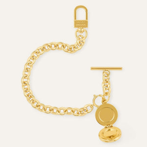 Gold Sarah Haran Locket Tassel Open