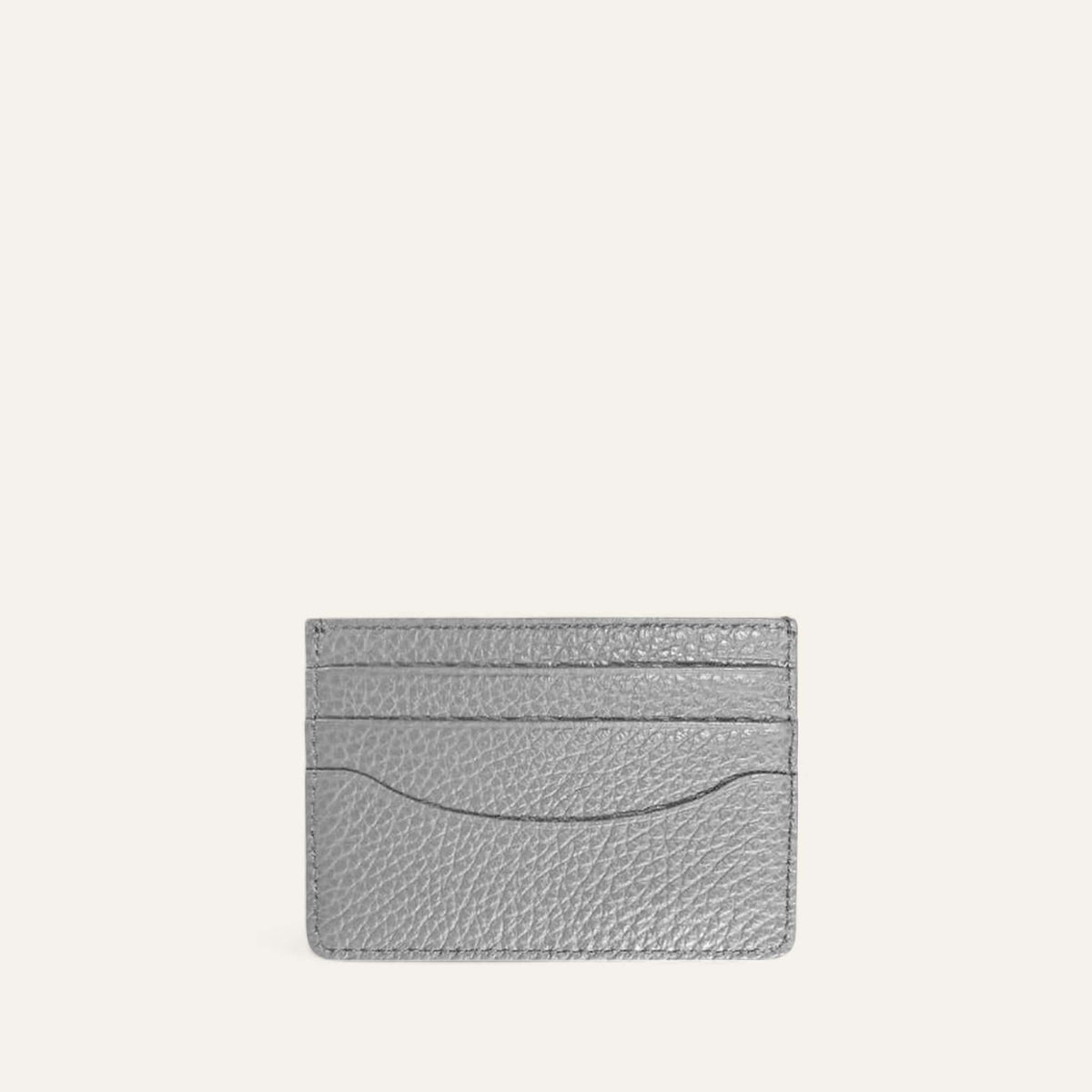 Grey Sarah Haran Unisex Leather Card Folio Front