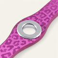 Deco Popper | Hot Pink Leopard with Silver hardware