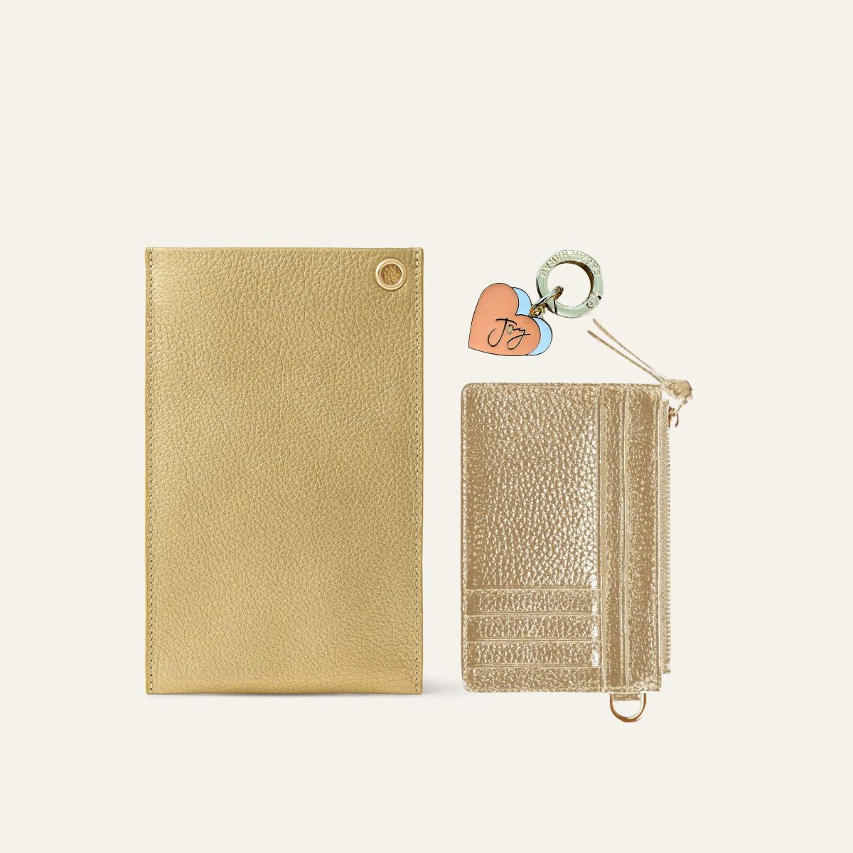 Organiser Set | Shimmer Metallic Gold with Gold hardware