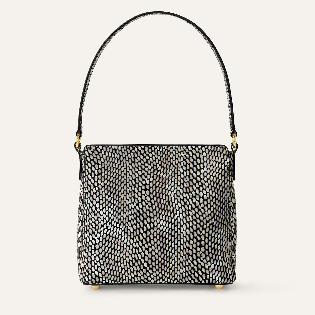 Rosa Handbag | Black Pearl with Gold hardware