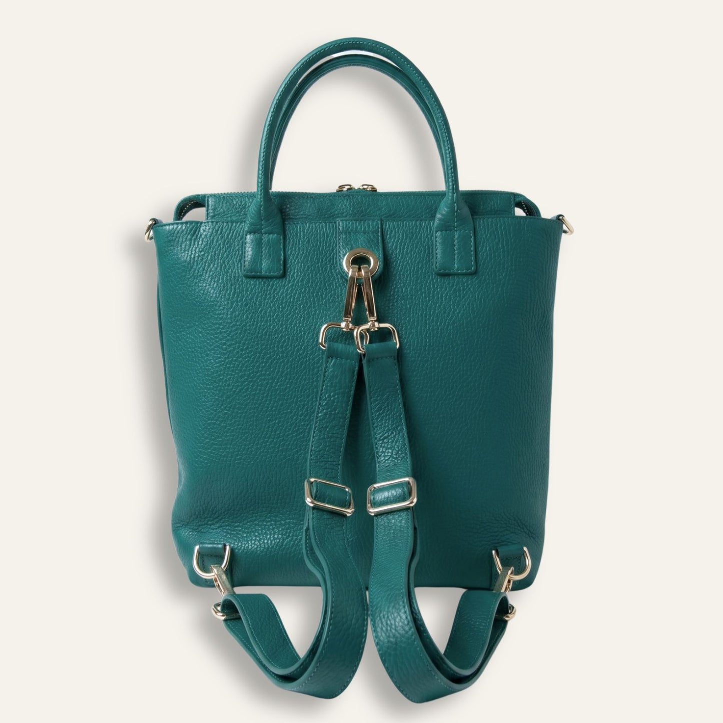 Preloved Mini P Backpack | Lagoon with Gold hardware
