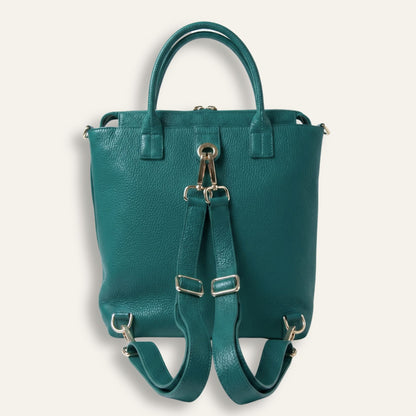 Preloved Mini P Backpack | Lagoon with Gold hardware