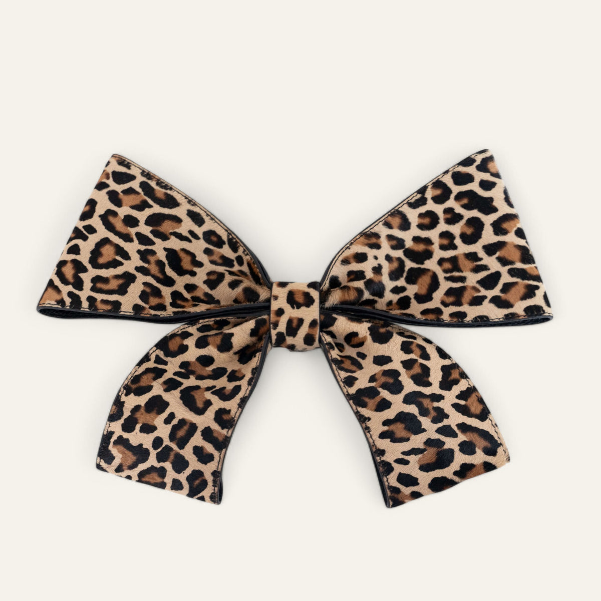 Leopard Calf Sarah Haran Deco Bow Front Gold