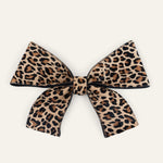 Leopard Calf Sarah Haran Deco Bow Front Silver