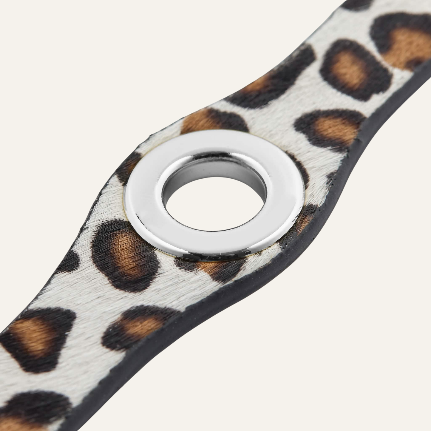 Deco Classic | Leopard Cream with Silver hardware