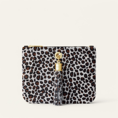 Ivy | Leopard Cream with Gold hardware